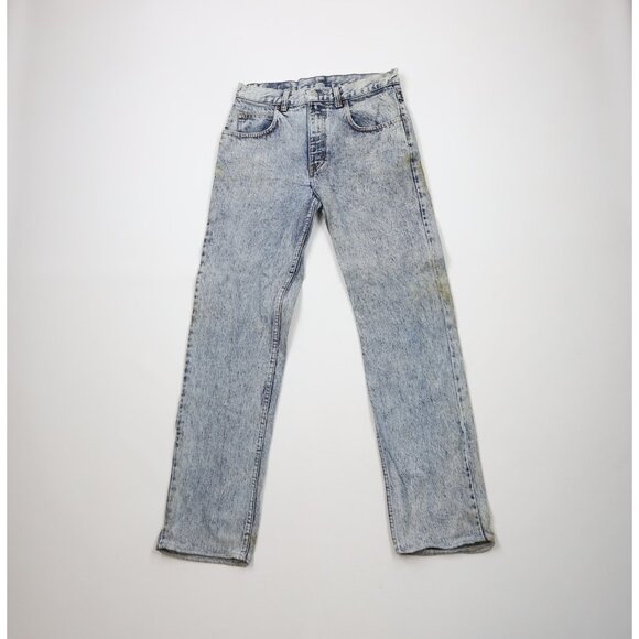 Vintage 90s Gap Mens 30x30 Distressed Acid Wash Straight Leg Denim Jeans USA